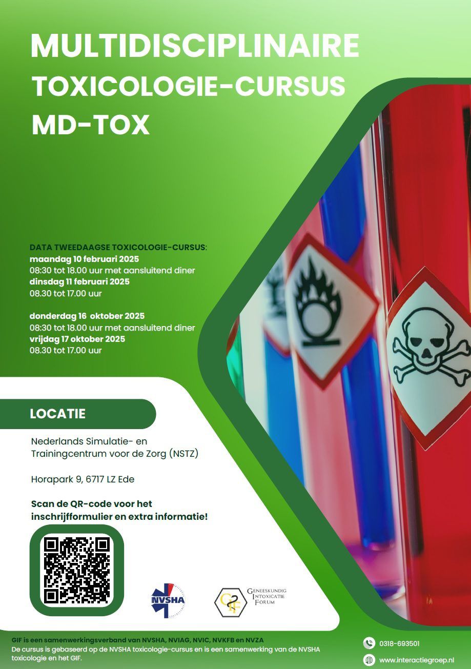 Multidisciplinaire simulatiecursus toxicologie MD-Tox