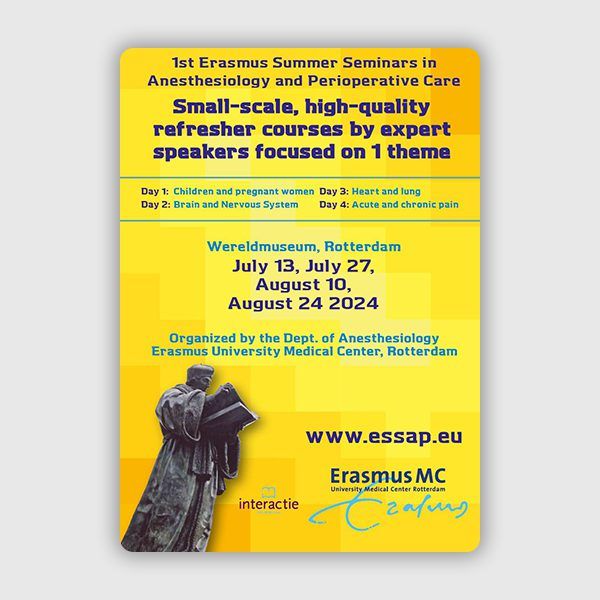 Erasmus Summer Seminars in Anesthesiology and Perioperative Care