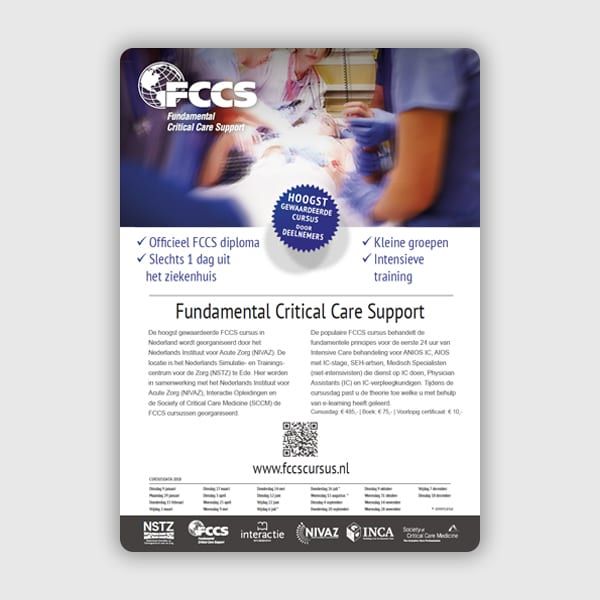Eendaagse Fundamental Critical Care Support (FCCS) cursus